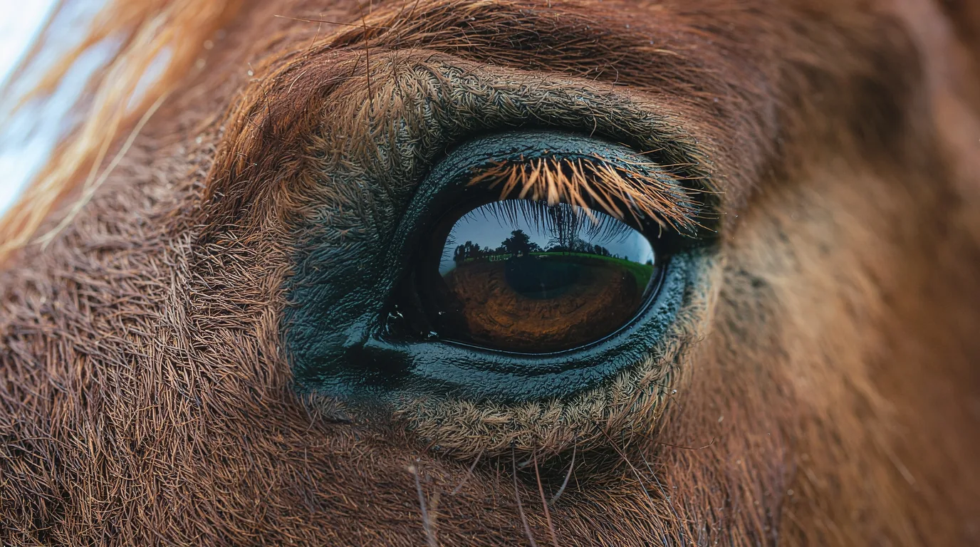 Un regard de cheval au Les Ecuries de Novert, Malemort